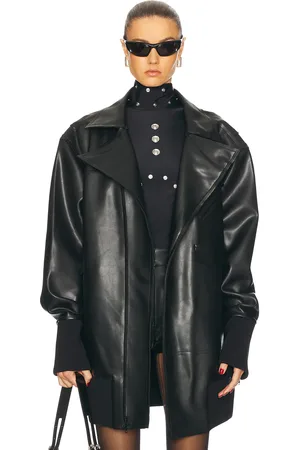 Norma Kamali Oversized Moto Jacket in