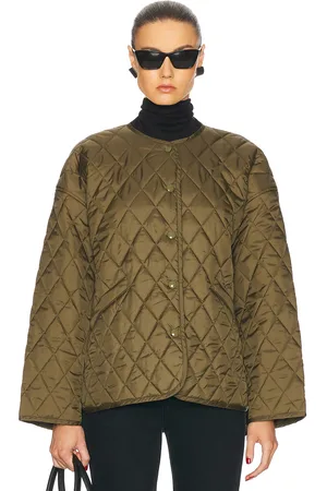 Citizens of Humanity Huntleigh Quilted Coat in Olive