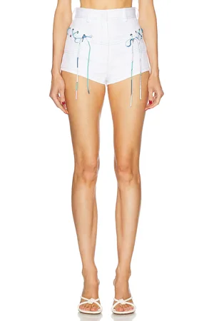 Emilio Pucci High Waist Mini Short in White