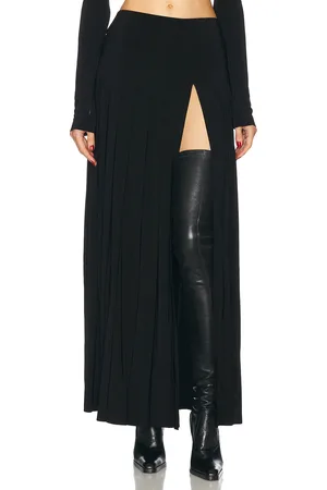 Norma Kamali For FWRD Pleated Long Skirt in