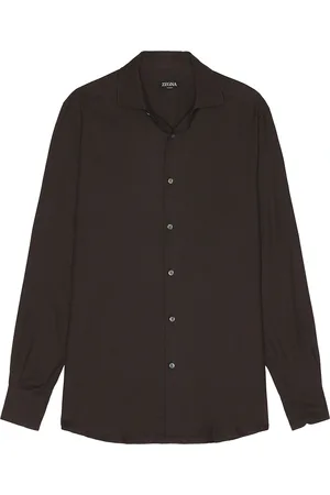 Ermenegildo Zegna Cashco Shirt in Brown