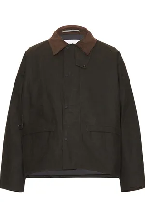 Norse projects Holmen Wax Fishing Jacket in Green