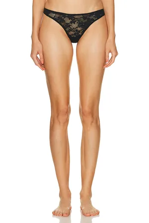 FLEUR DU MAL Le Stretch Multifit Lace High Leg Thong in