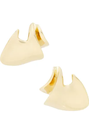 Saint Laurent Geometric Earrings in Gold