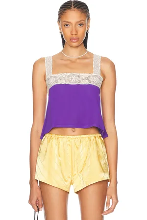 BODE Iris Lace Tank in Purple