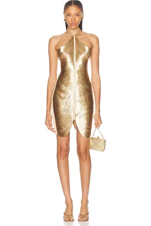 Cult Gaia Mara Dress in Metallic