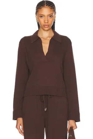 Simkhai Long Sleeve Polo Top in