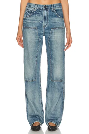 NILI LOTAN Welder Straight Leg in Denim-Medium