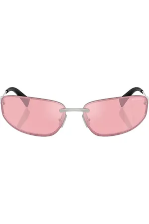 Miu Miu Rectangular Sunglasses in Metallic
