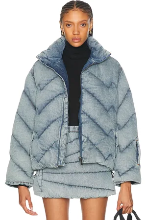 Perfect Moment Denim Puffer Jacket in Denim-Medium