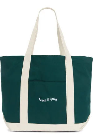 Museum of Peace and Quiet Wordmark Boat Tote in Green