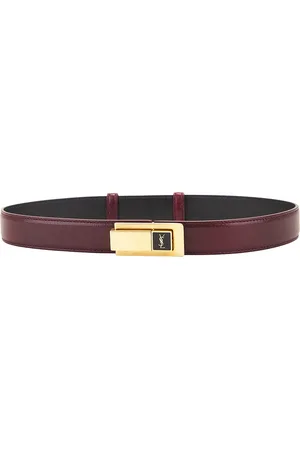 Saint Laurent Buckle Belt in Brown