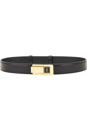 Saint Laurent Buckle Belt in Black
