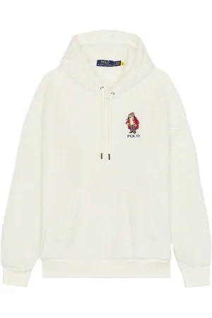 Ralph Lauren Long Sleeve Bear Sweatshirt in White