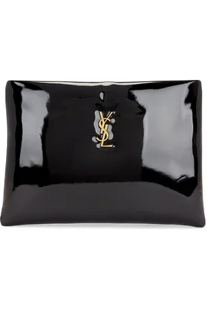 Saint Laurent Large Zipped Pouch in Black