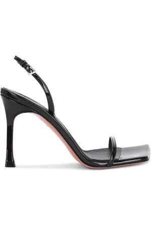 Amina Muaddi Maya 95 Patent Slingback in Black