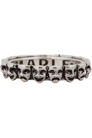 Maple Laugh Now Cry Later Ring in Metallic Silver