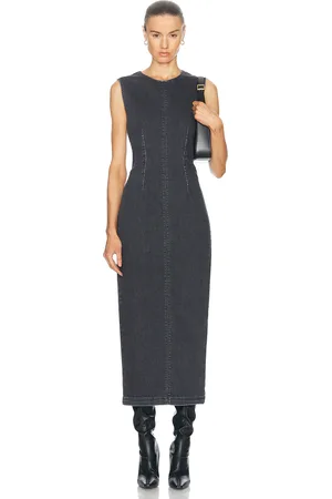 Mother The Swerve Dress in Black