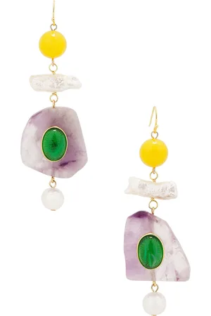 BEN-AMUN Dangle Earrings in Purple