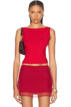 MIMCHIK Boat Neck Tank Top in