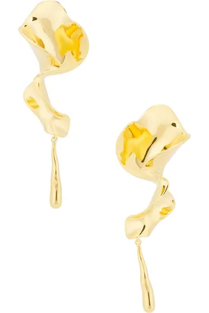 Khaite Tidal Earrings in Metallic