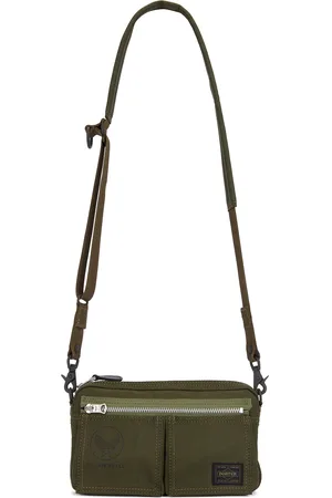 PORTER-YOSHIDA & CO Flying Ace 2Way Shoulder Bag in Green