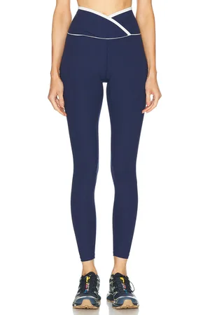 YEAR OF OURS Ribbed Two Tone Veronica Legging in Navy