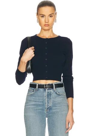 Jenni Kayne Cashmere Finley Cardigan in Navy