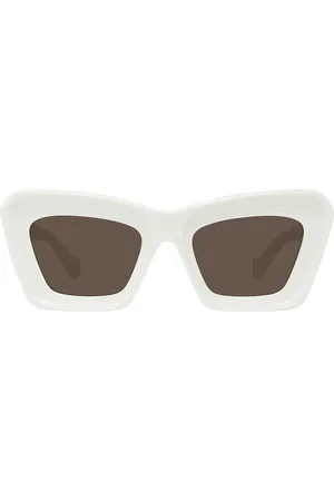 Loewe Anagram Sunglasses in Ivory