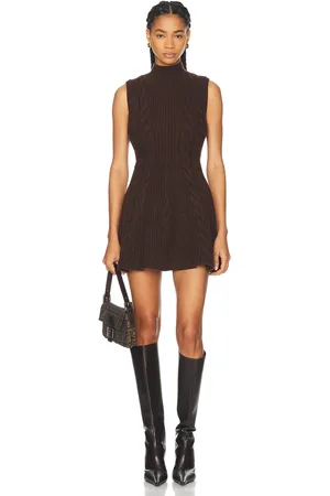 Staud Charade Dress in Brown