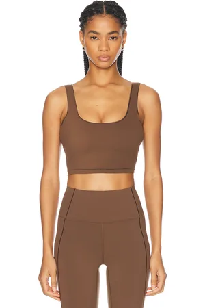 Varley Shape Dayton Sports Bra in Tan