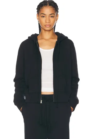 NILI LOTAN Callie Zip Up Hoodie in Navy