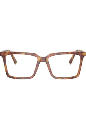 Miu Miu Square Eyeglasses in Brown