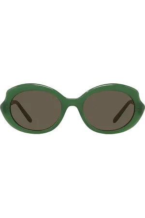 Loewe Oval Sunglasses in Green