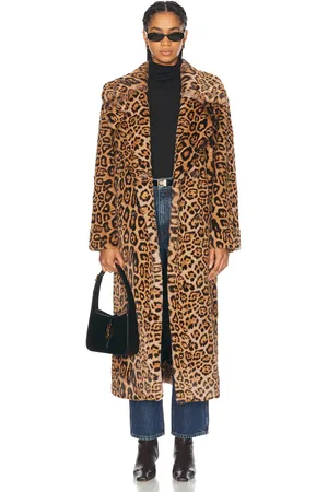 SIMON MILLER Jetz Cheetah Coat in Brown