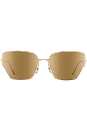 Loewe Rectangular Sunglasses in Metallic Gold