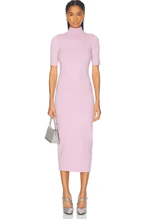 SER.O.YA Jana Knit Midi Dress in Pink