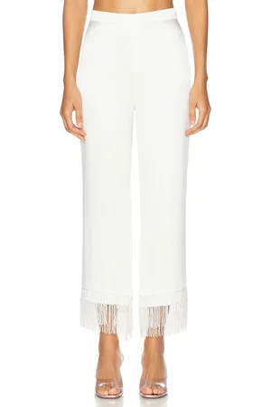 FLEUR DU MAL X Galia Lahav Beaded Fringe Silk Pant in