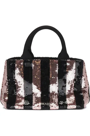 Prada Spangle Tote Bag in Black