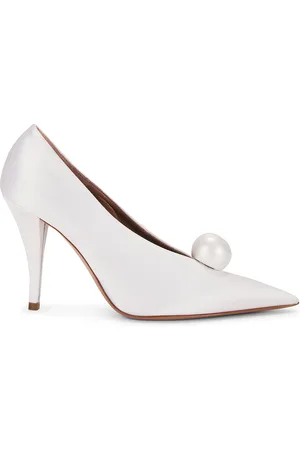 Retrofete Corinna Satin Heel in White