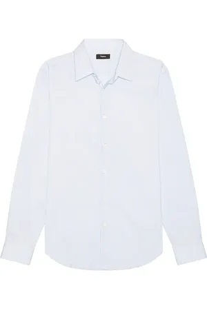 THEORY Sylvain Wealth Shirt in Baby Blue