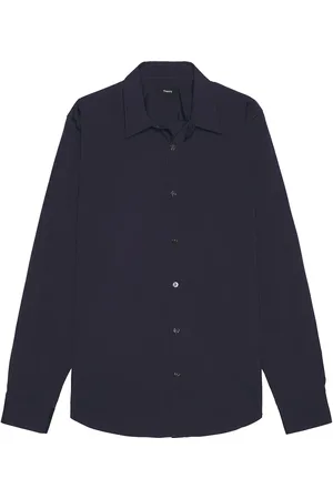 THEORY Sylvain Wealth Shirt in Navy