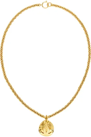 CHANEL 1994 Coco Mark Necklace in Metallic