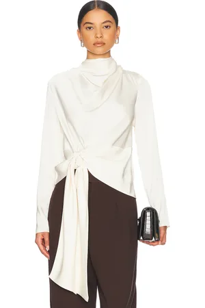Nicholas Sada Long Sleeve Tie Front Top in