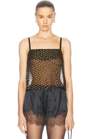BODE Stadium Dot Tank Top in Black