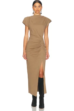Isabel Marant Nadela Dress in Taupe