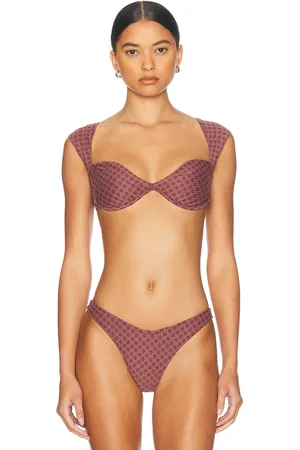 Tropic of C Bella Bikini Top in Mauve