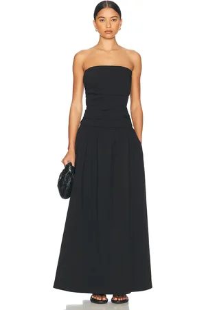 St Agni Gathered Strapless Dress in