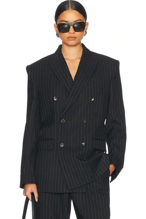 WARDROBE.NYC Double Breasted Blazer in Black