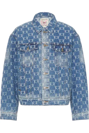 KIDSUPER STUDIOS Jaquard Dancing Ladies Denim Jacket in